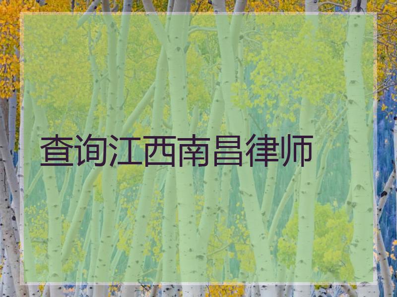 查询江西南昌律师