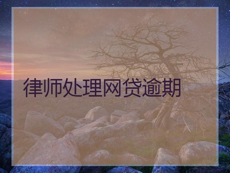 律师处理网贷逾期