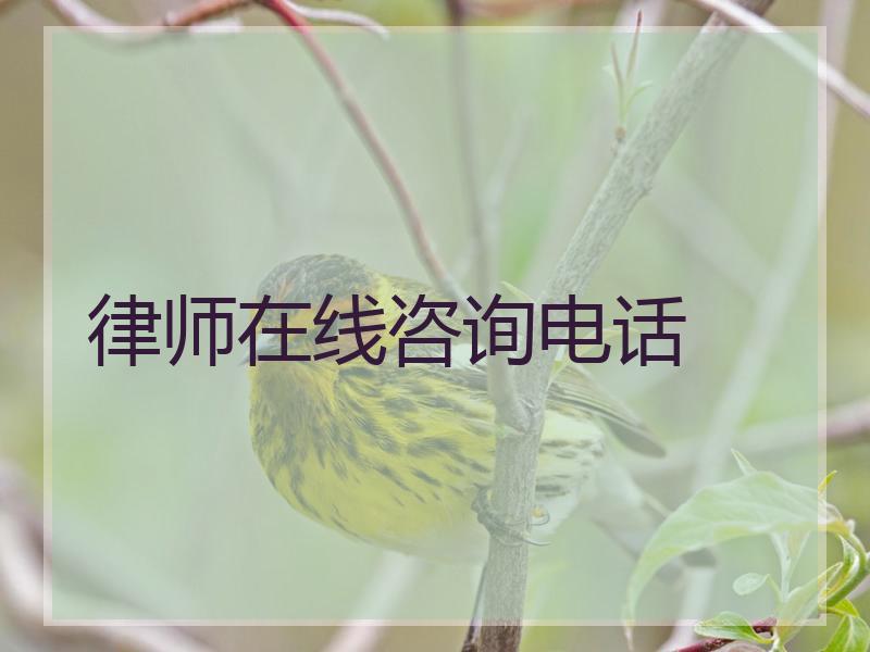 律师在线咨询电话