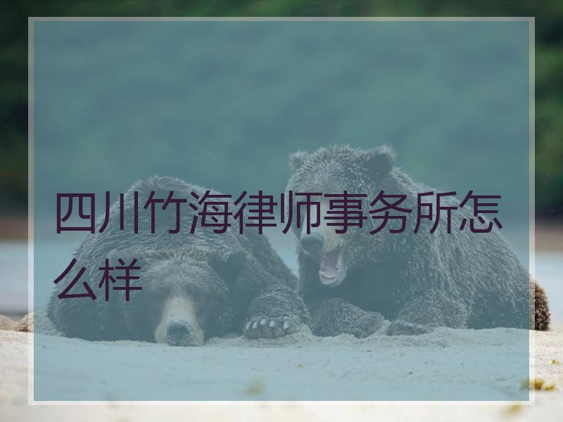 四川竹海律师事务所怎么样