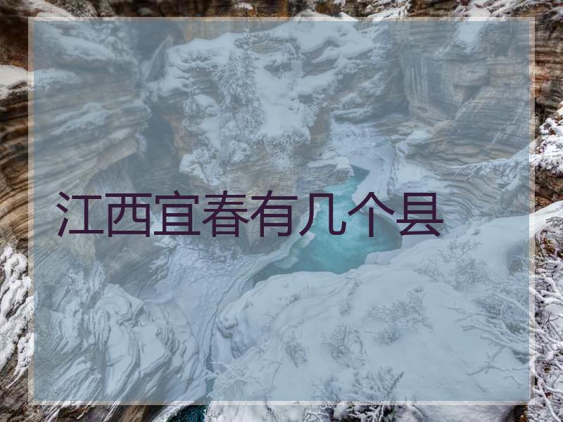 江西宜春有几个县