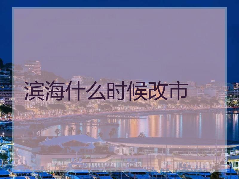 滨海什么时候改市