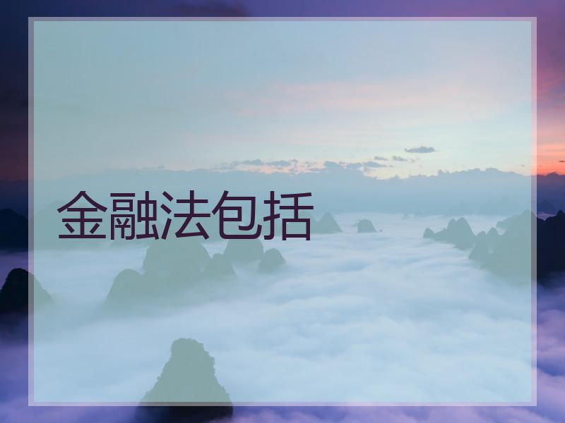 金融法包括