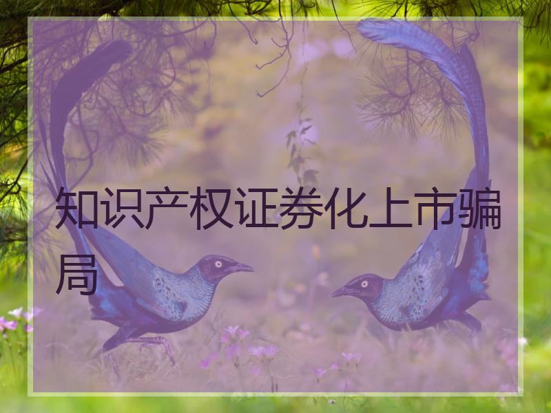 知识产权证券化上市骗局