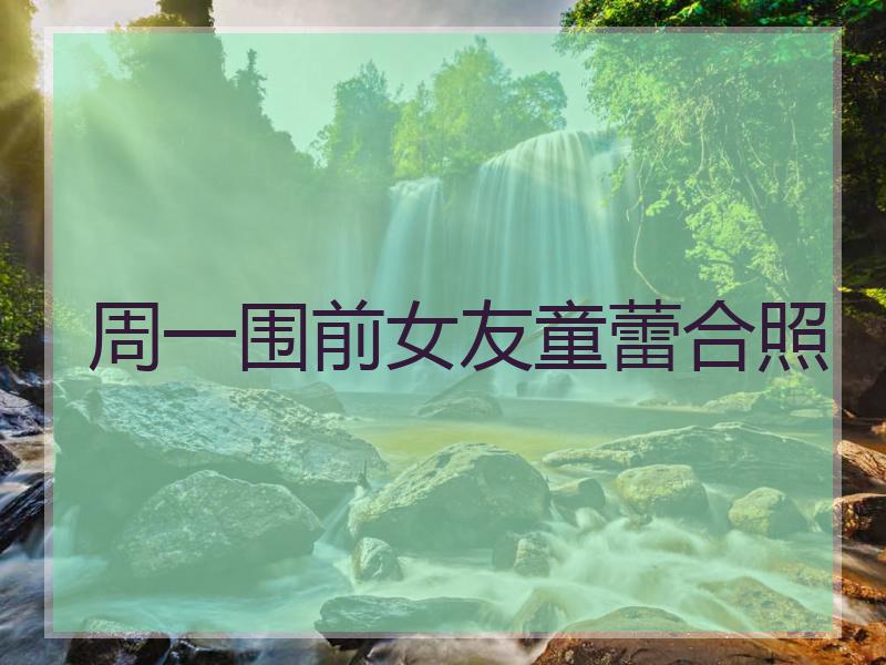 周一围前女友童蕾合照