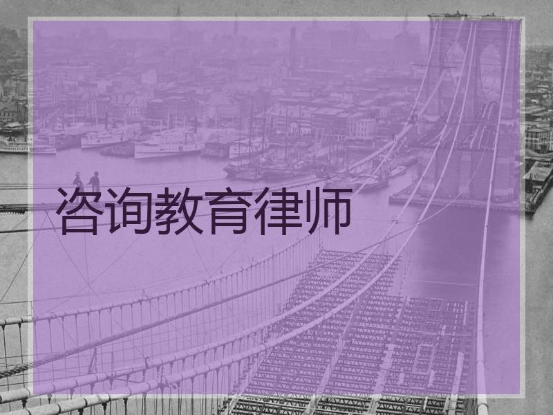 咨询教育律师