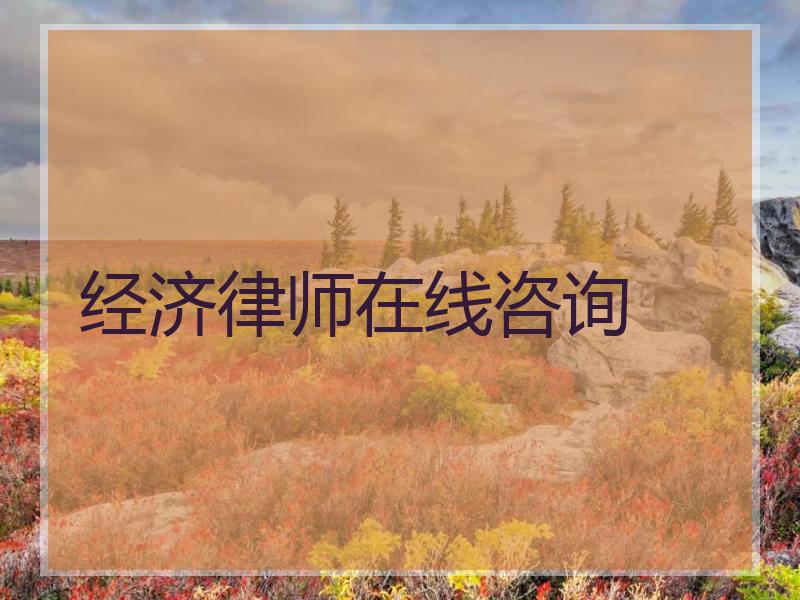 经济律师在线咨询