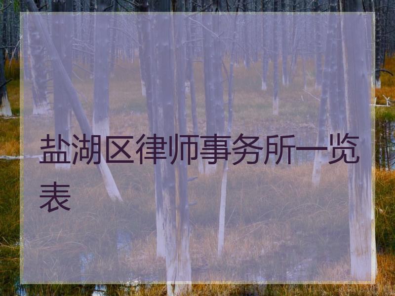 盐湖区律师事务所一览表