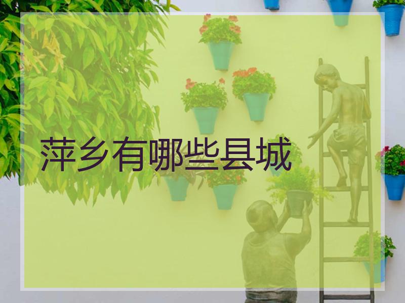 萍乡有哪些县城