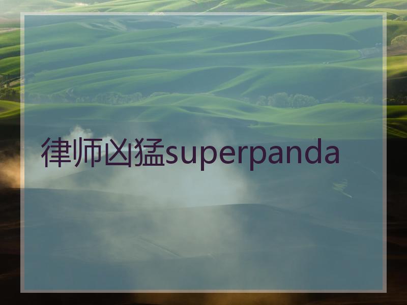 律师凶猛superpanda