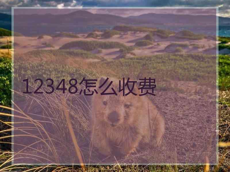 12348怎么收费