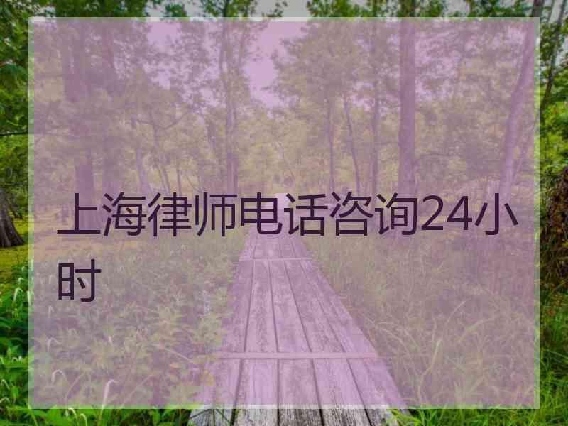 上海律师电话咨询24小时