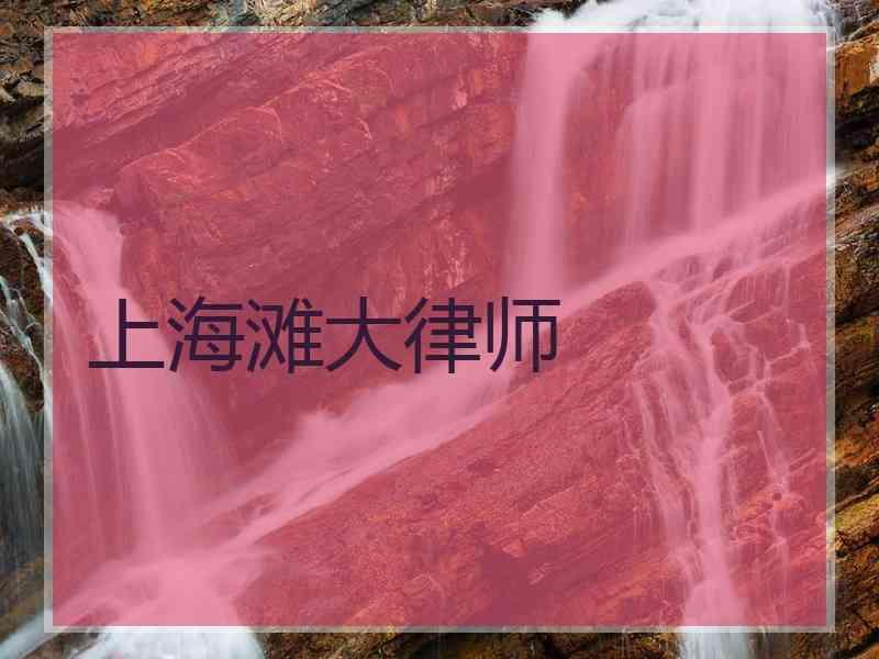 上海滩大律师