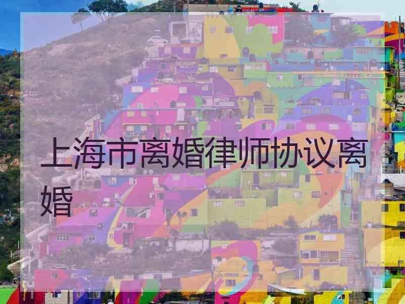 上海市离婚律师协议离婚