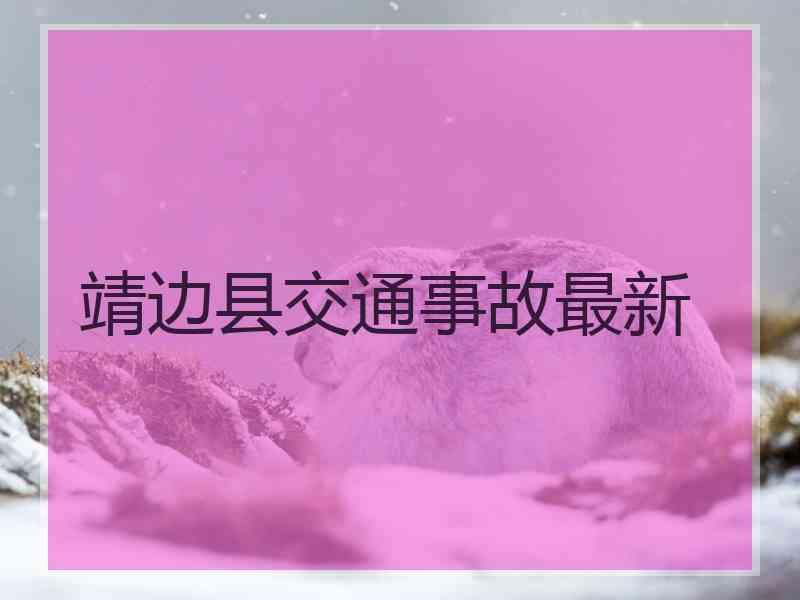 靖边县交通事故最新