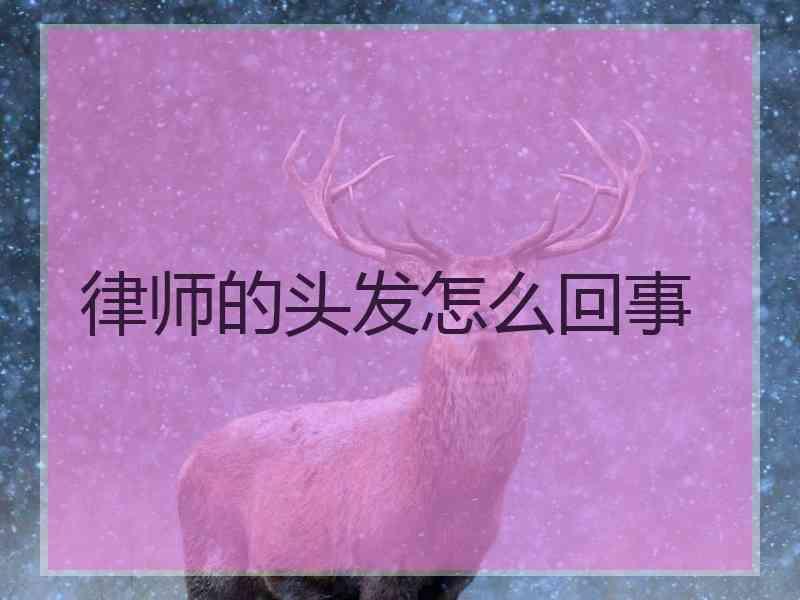 律师的头发怎么回事