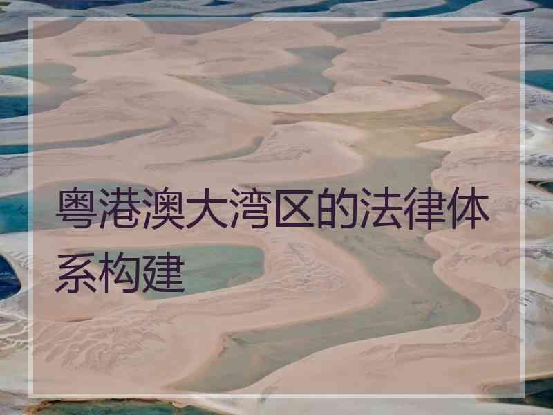 粤港澳大湾区的法律体系构建