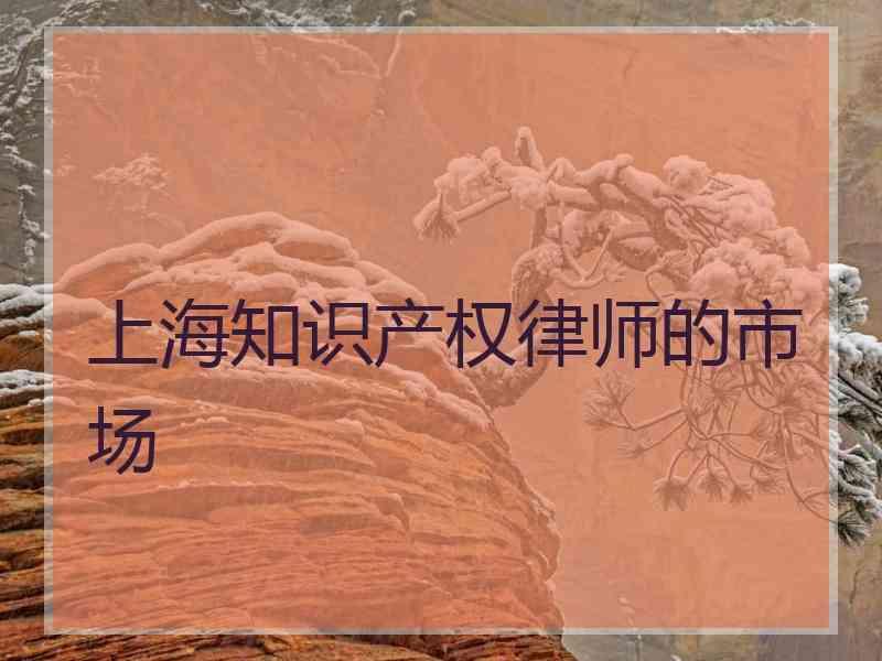 上海知识产权律师的市场