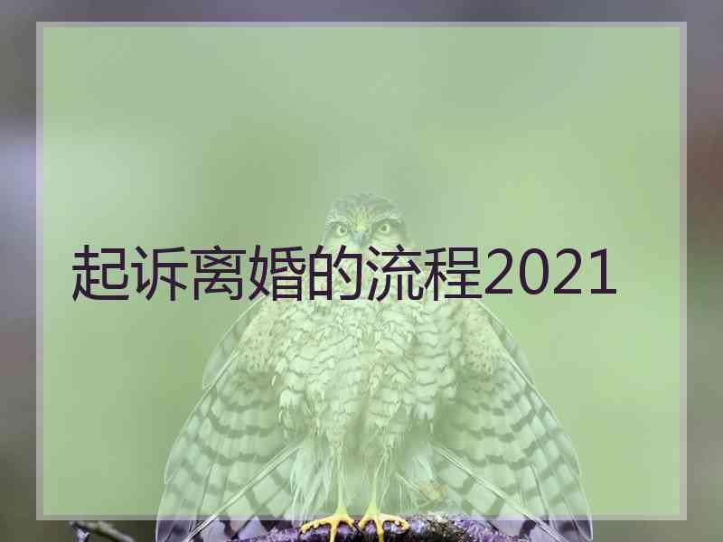 起诉离婚的流程2021