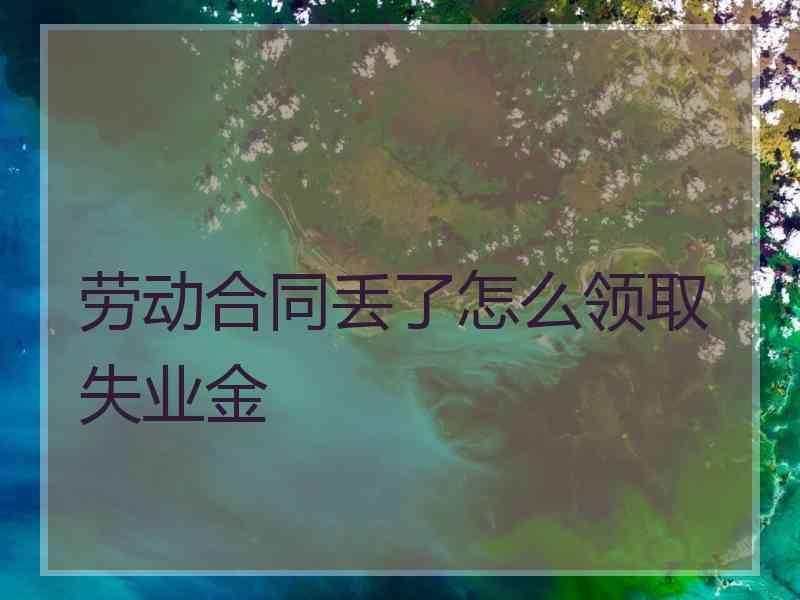 劳动合同丢了怎么领取失业金