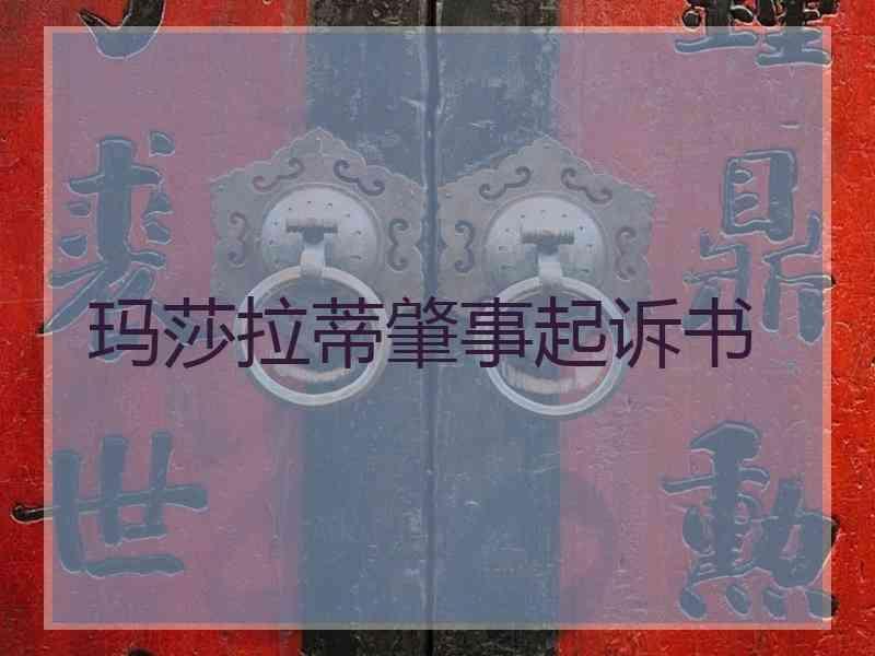 玛莎拉蒂肇事起诉书