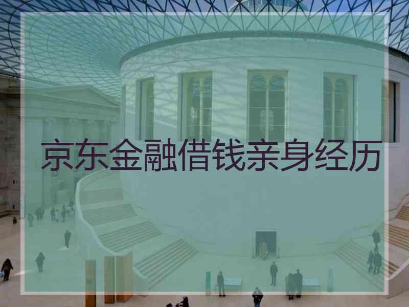 京东金融借钱亲身经历