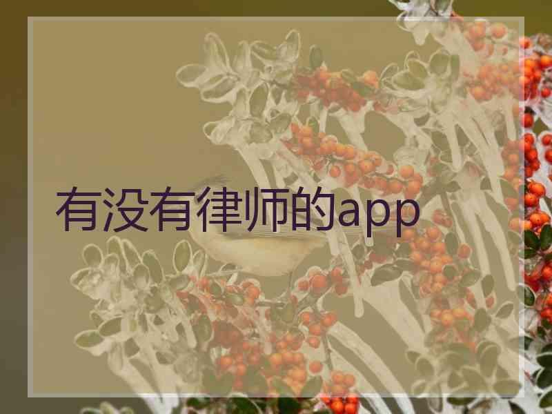 有没有律师的app