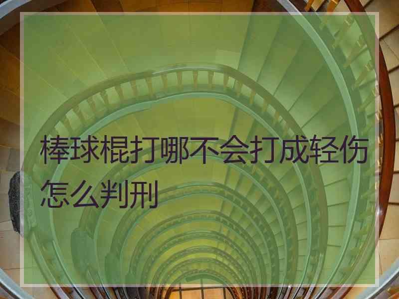 棒球棍打哪不会打成轻伤怎么判刑