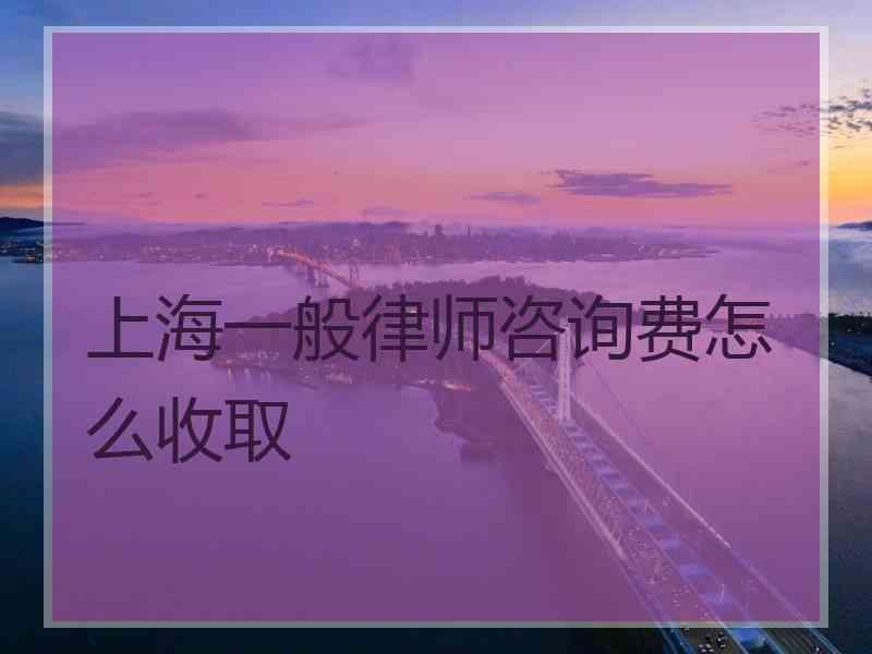 上海一般律师咨询费怎么收取