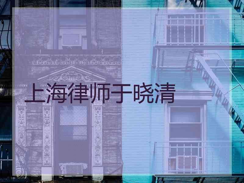 上海律师于晓清