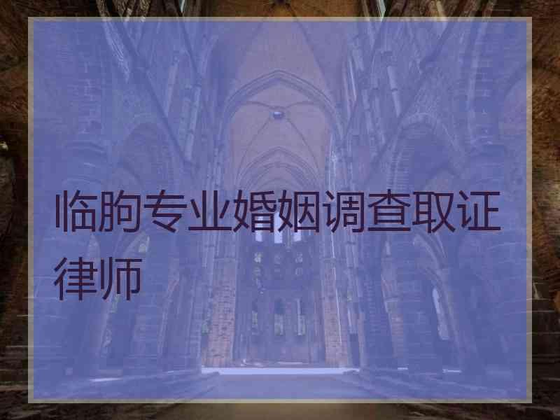 临朐专业婚姻调查取证律师 临朐专业婚姻调查取证律师