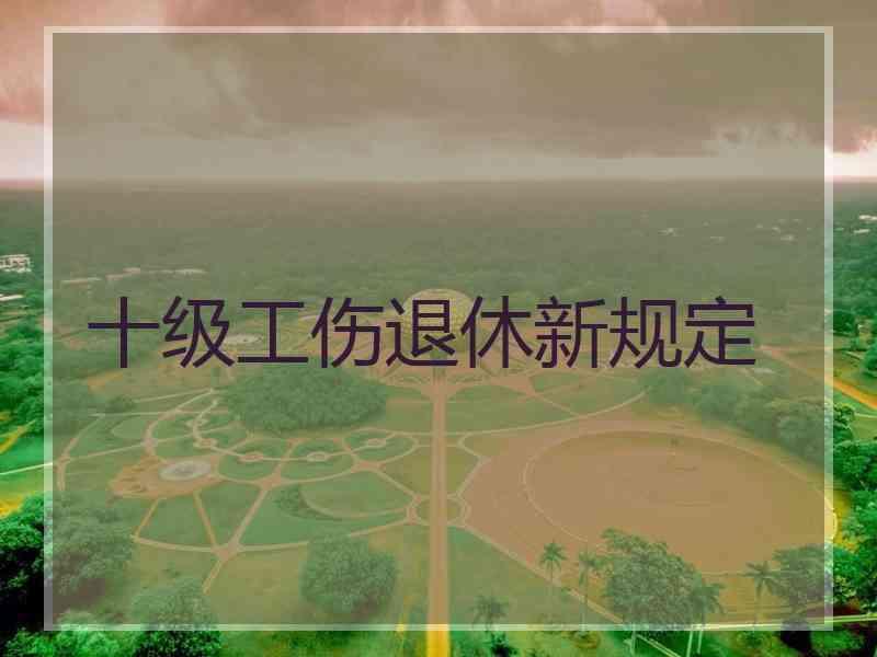 十级工伤退休新规定
