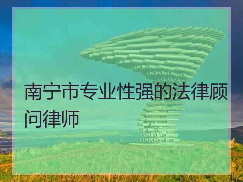 南宁市专业性强的法律顾问律师