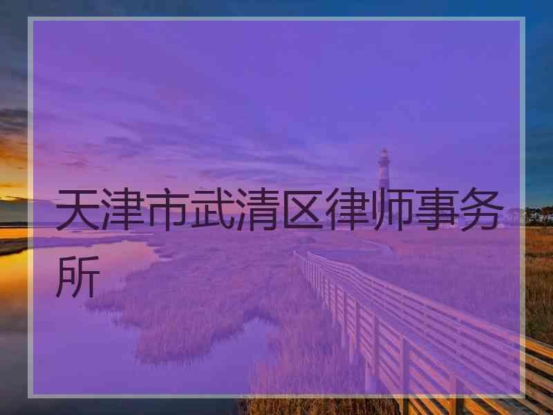 天津市武清区律师事务所