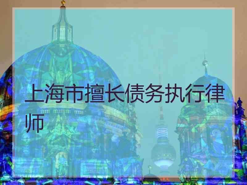 上海市擅长债务执行律师