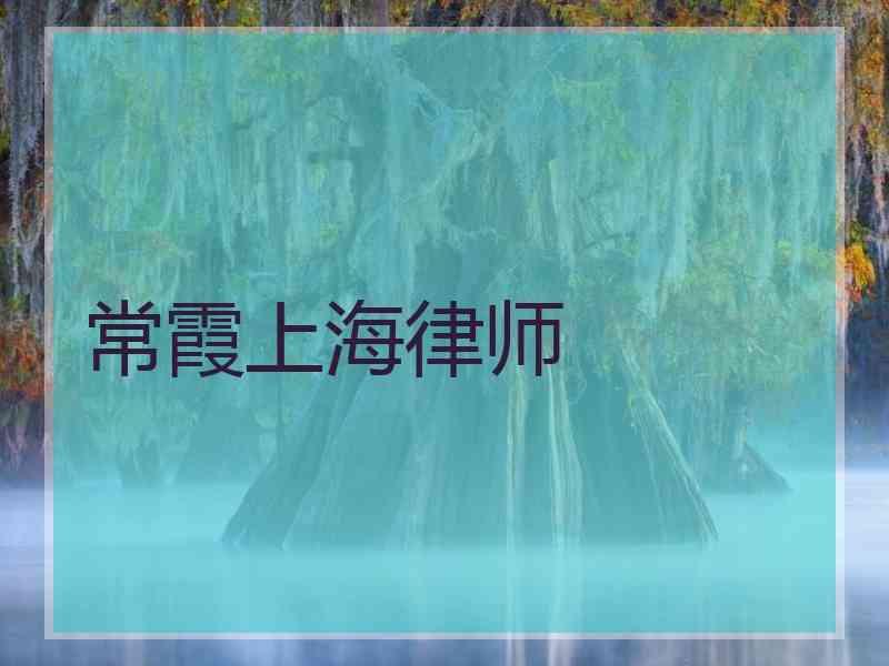 常霞上海律师