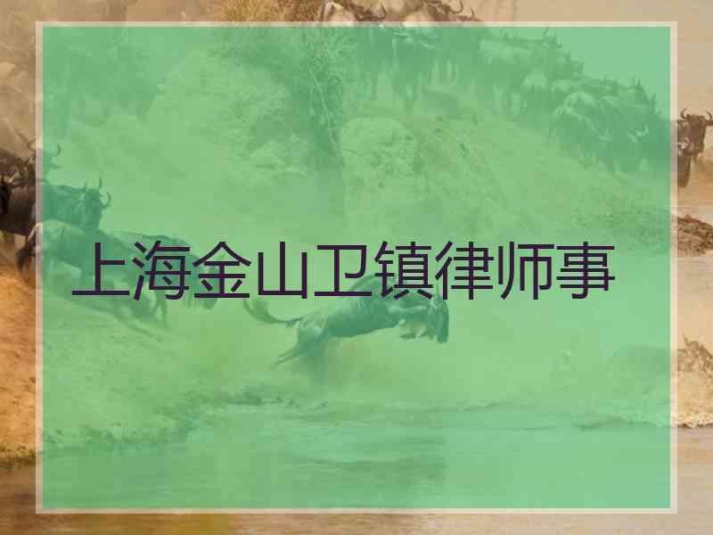 上海金山卫镇律师事