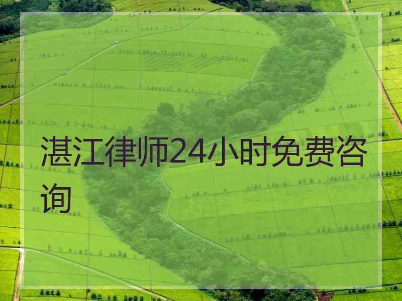 湛江律师24小时免费咨询