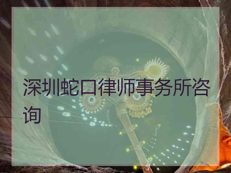 深圳蛇口律师事务所咨询