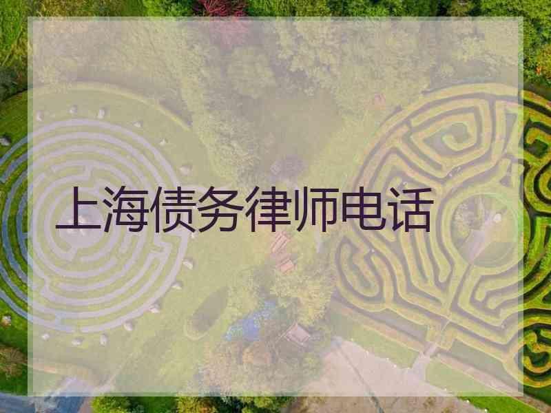 上海债务律师电话