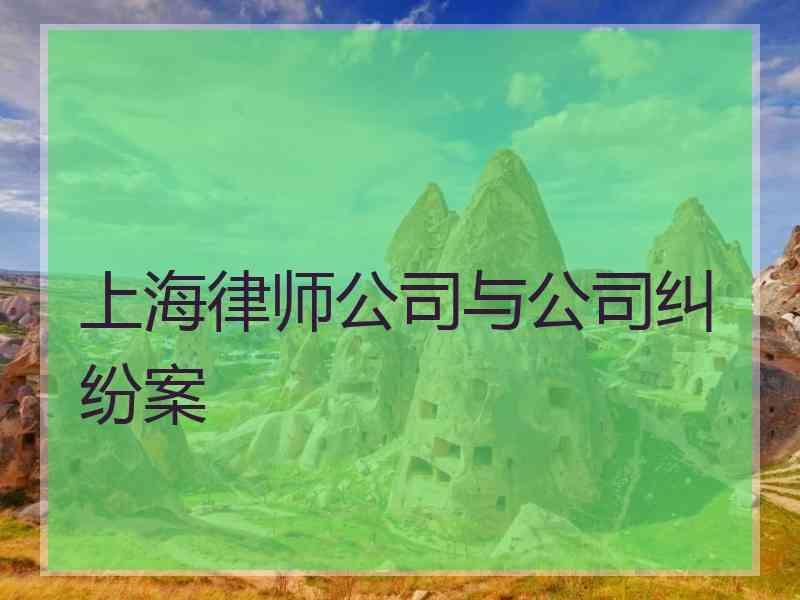 上海律师公司与公司纠纷案