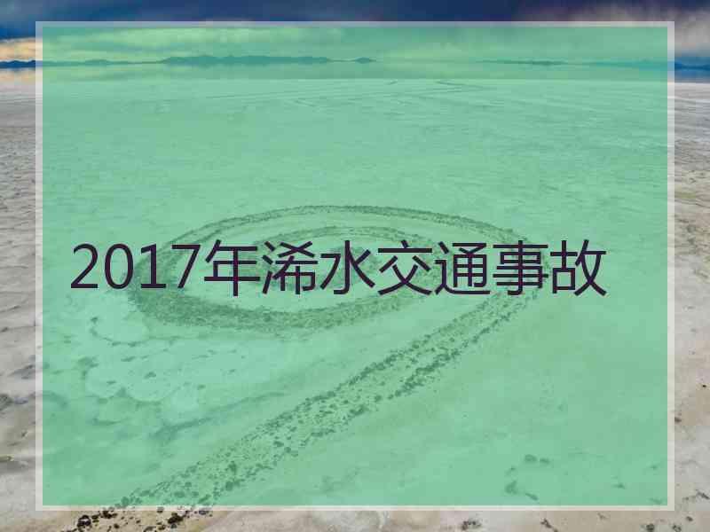 2017年浠水交通事故