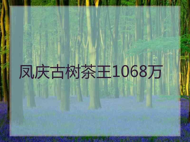 凤庆古树茶王1068万