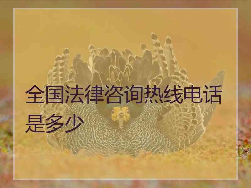 全国法律咨询热线电话是多少