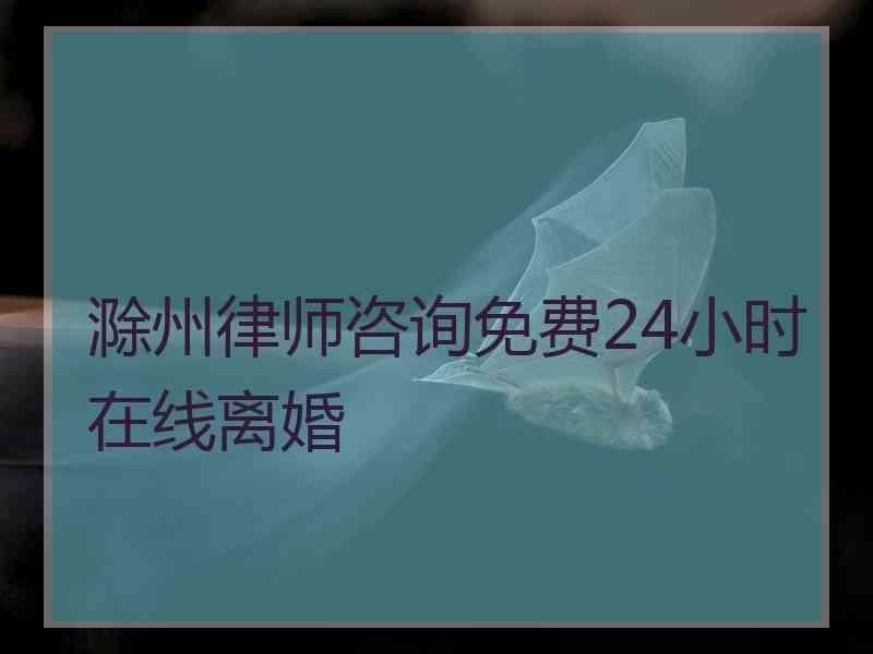 滁州律师咨询免费24小时在线离婚