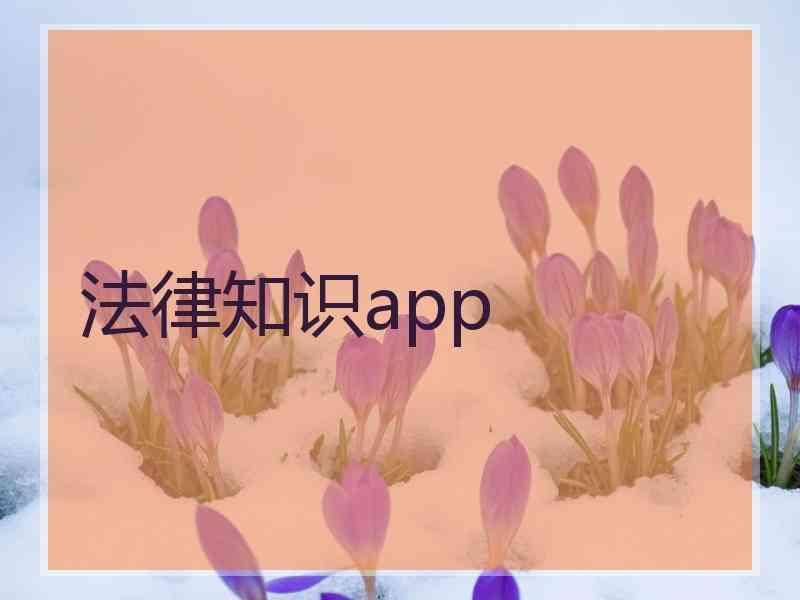 法律知识app