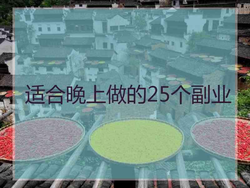 适合晚上做的25个副业