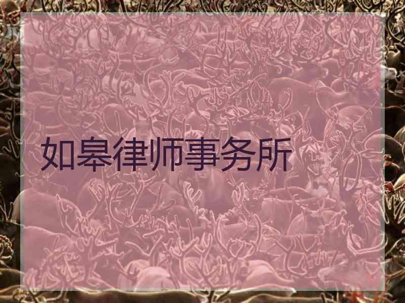 如皋律师事务所