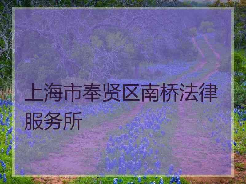 上海市奉贤区南桥法律服务所