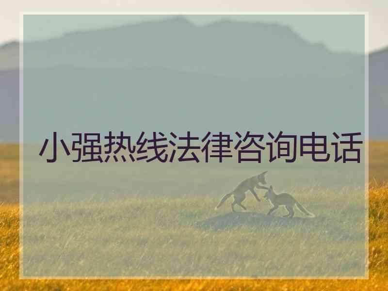 小强热线法律咨询电话